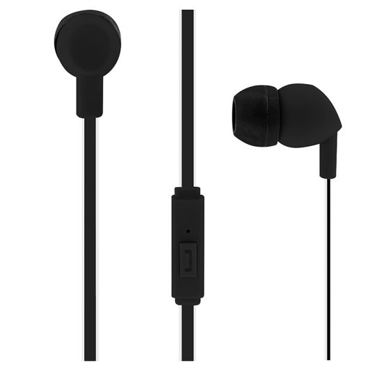 Căști intraauriculare cu fir TNB BE COLOR, microfon negru