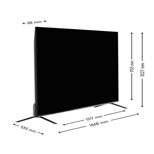 EDENWOOD ED75EA04UHD-RE - Televizor inteligent QLED 75