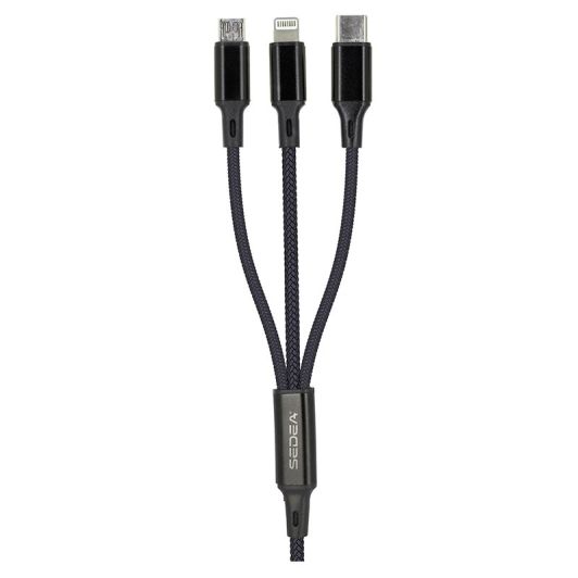 Καλώδιο φόρτισης φωτισμού SEDEA 3 σε 1 USB-C σε USB-C