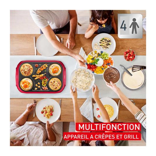 Crêpière grill TEFAL 4 pièces PY55A7F0