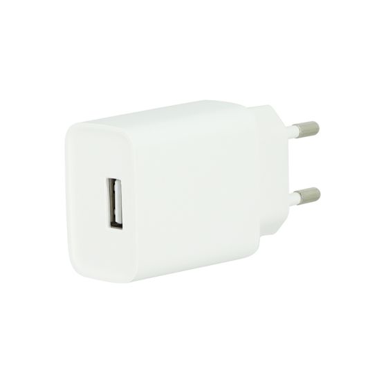 NETSTROOMLADER 2,4A   WITTE LIGHTNING-KABEL 1M HIGH ONE