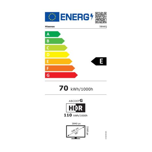 HISENSE 58A6Q - Televizor inteligent 58