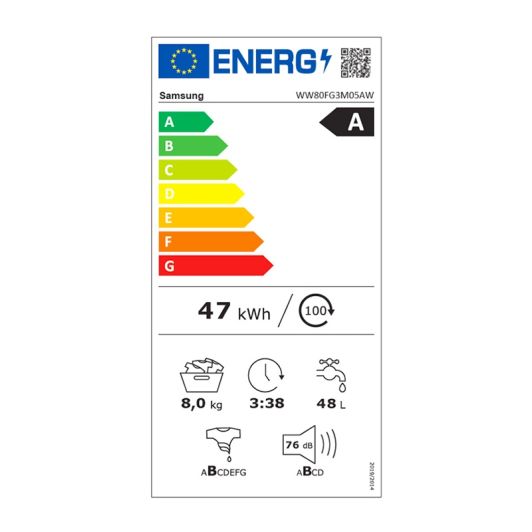 Mașină de spălat SAMSUNG 8 kg WW80FG3M