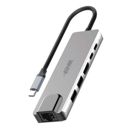 HUB APM USBC către USBA, USBC, HDMI, RJ45