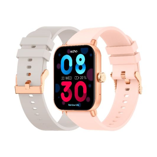 Smartwatch ECHO Rainbow Lite Roze   armband  Grijs