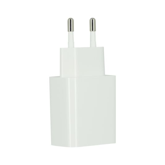 NETSTROOMLADER 2,4A   WITTE LIGHTNING-KABEL 1M HIGH ONE