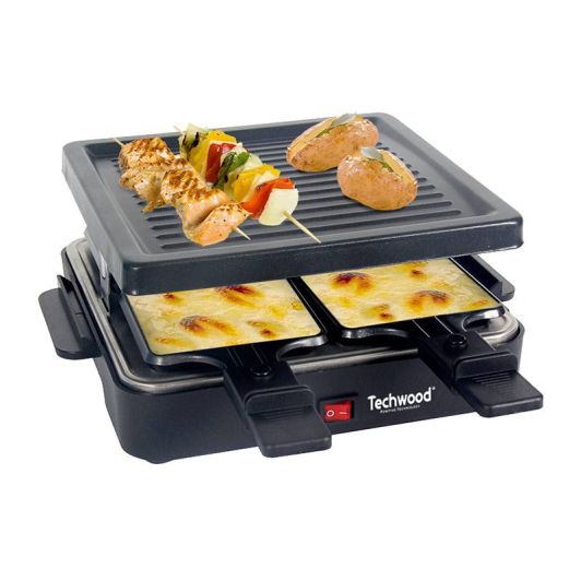 TECHWOOD Raclette pentru 4 persoane grătar TRA-46