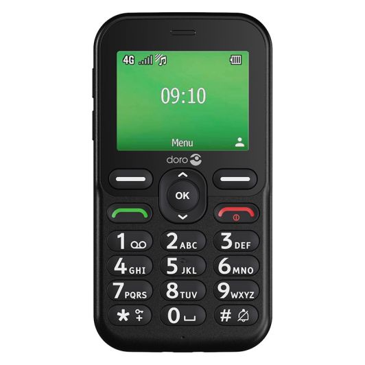 DORO Leva E10s 4G Telefon dla Seniorów Czarny