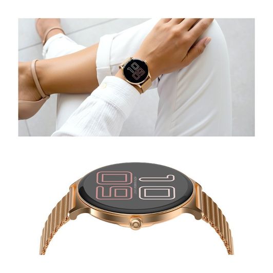 Ceas inteligent ECHO Rainbow Sunset - curea din piele