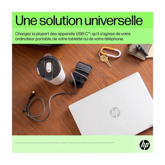 Încărcător HP USB-C 65W - Adaptor de alimentare universal pentru laptop, tabletă și smartphone