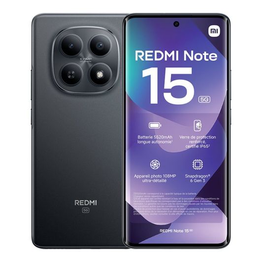 Smartphone XIAOMI Redmi Note 15 5G 256GB Schwarz