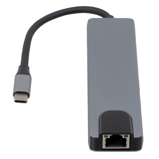 EDENWOOD USB-C-Hub 6-in-1 – HDMI, RJ45, USB 3.0 & PD-Ladefunktion