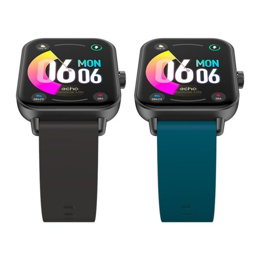 Ceas inteligent ECHO Rainbow Lite brățară neagră albastră