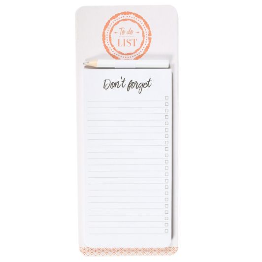 Magnetische memo 50 vellen   potlood