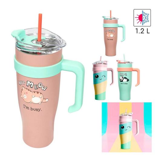 Cană XXL MIAMI KAWAII 1.2L izotermă
