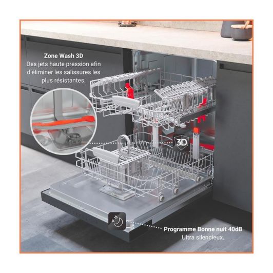 Mașină de spălat vase integrată HOTPOINT HA3IB14BN7A0S B