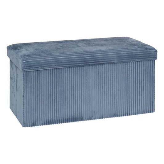 Puf składany podwójny 76×38×38 cm – aksamit
