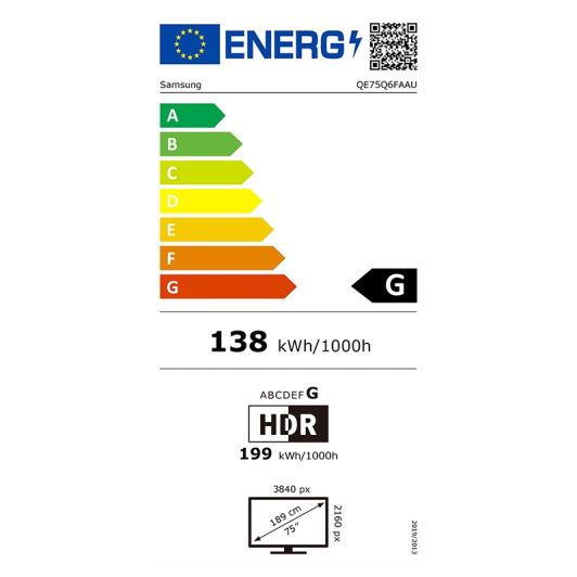SAMSUNG QE75Q6F - TV 75