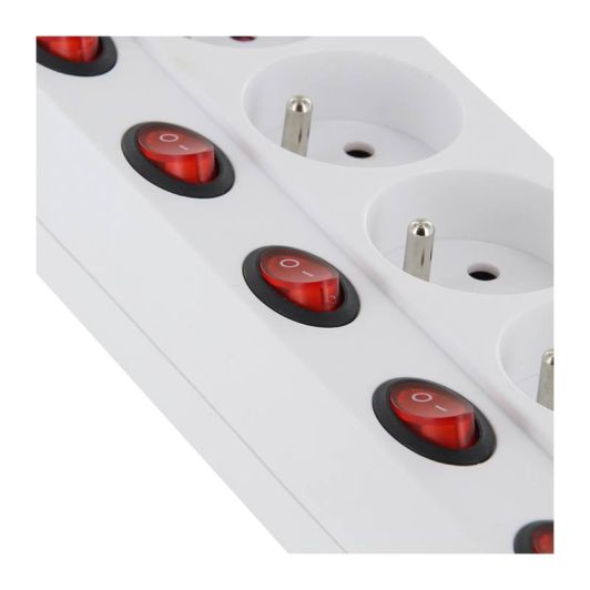 Priză multiplă CHACON cu 5 prize – 1,5 m