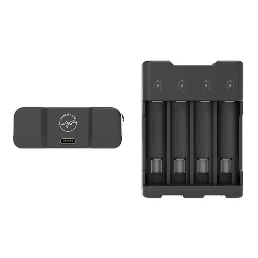 Mobility universele lader voor 4 batterijen – Slim opladen (AA/AAA)