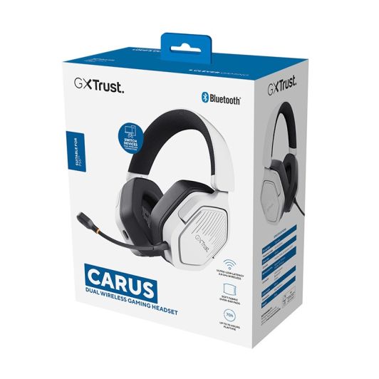 Căști de gaming TRUST Carus pentru PS5, albe
