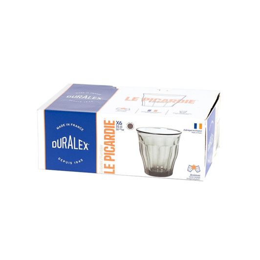 Pahar Duralex Picardie Gri 31cl x6