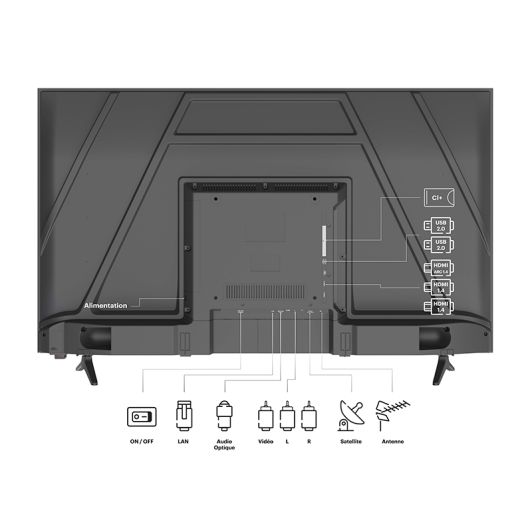 EDENWOOD ED43A07UHD-RE - Televizor inteligent 43