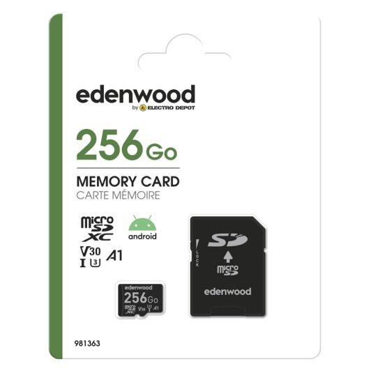 Adaptor card Micro SD EDENWOOD 256 GB