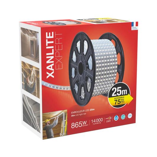 Bandă LED XANLITE pentru șantier - 25 de metri - Putere luminoasă ridicată