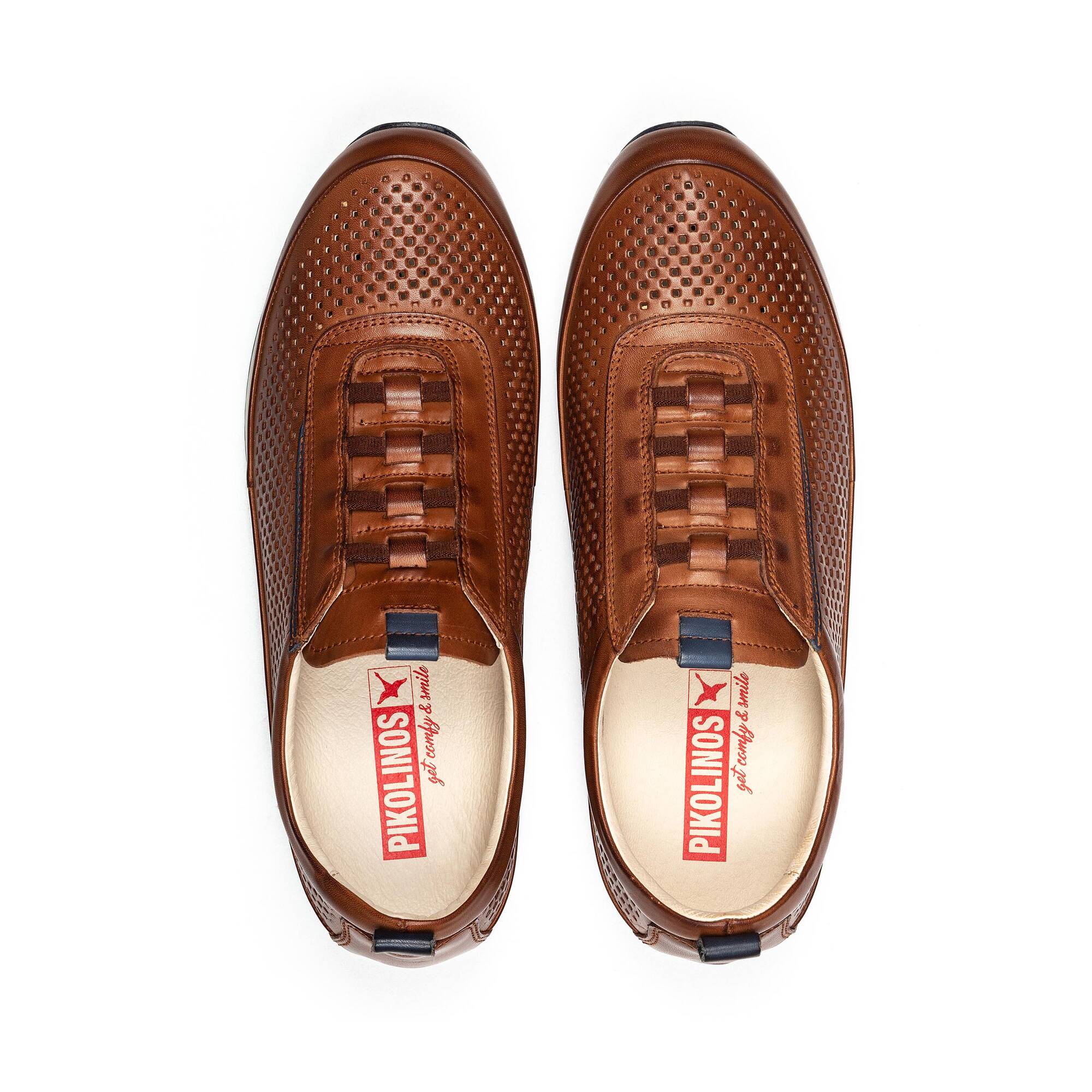 Buty sportowe męskie z gumką - SKÓRA