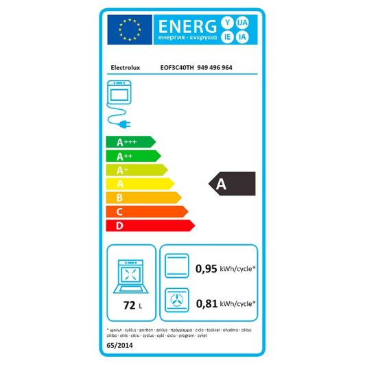 Cuptor cu convecție ELECTROLUX EOF3C40TH