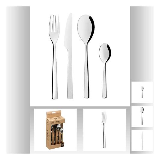 24-teiliges Edelstahl-Besteckset