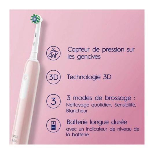 Elektrische Tandenborstel Oral-B PRO 1 Pink