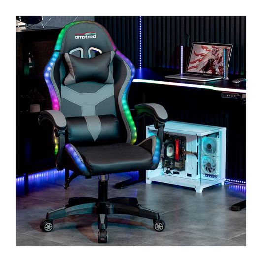 Scaun de gaming AMSTRAD AMS LED PIXEL - iluminare RGB