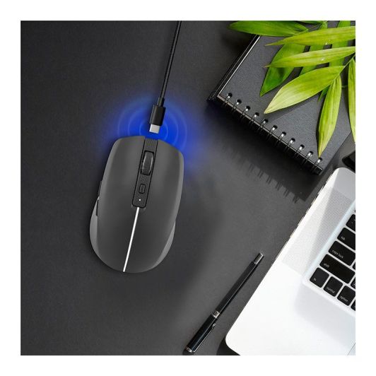Mouse Bluetooth reîncărcabil DUAL CONNECT Negru - GRADIENT