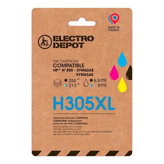 Cartuș de cerneală ELECTRO DEPOT compatibil HP H305xl negru și color