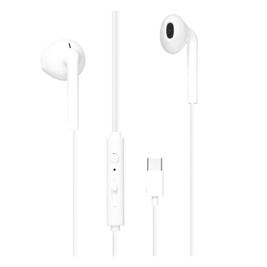 Căști intraauriculare TNB USB-C albe