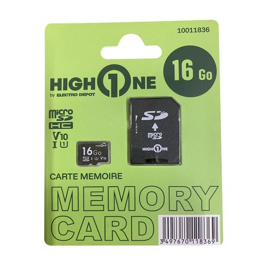 Adaptor cartelă Micro SD HIGH ONE 16Go