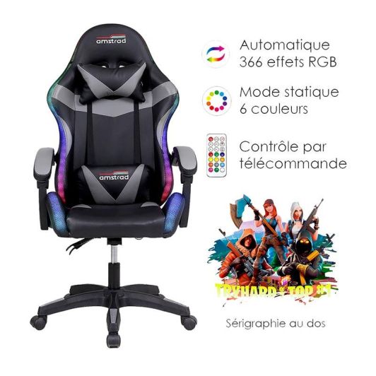 Scaun de gaming AMSTRAD AMS-900-LED-TOP1