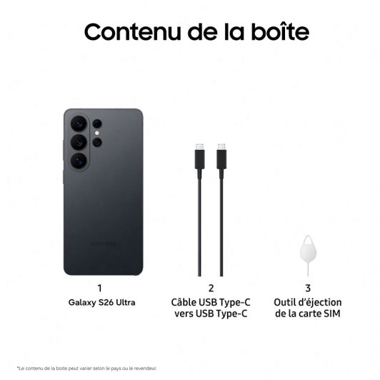 Samsung Galaxy S26 Ultra Smartphone – 512 GB – Zwart