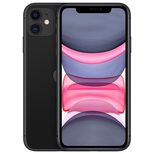 APPLE iPhone 11 64Gb zwart Refurbished grade eco   hoesje