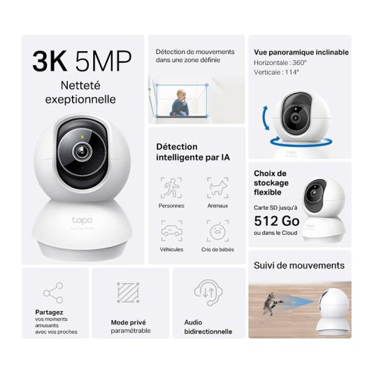 TAPO C230 Überwachungskamera – 3K 5MP