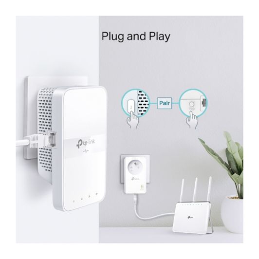 Kit Powerline DUO TP LINK WPA7617 - Wi-Fi cu mufă