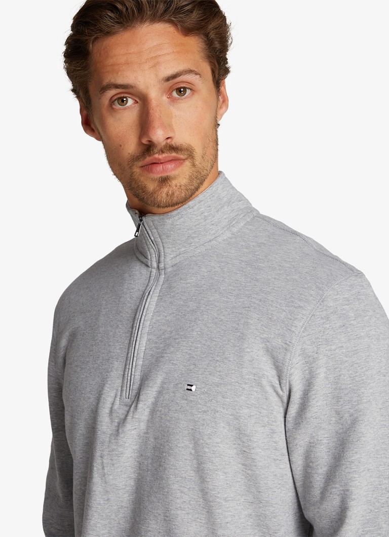 Tommy Hilfiger sweater with half zip and logo