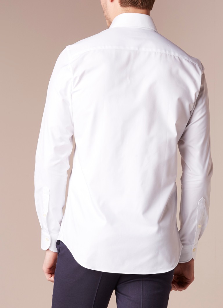 Srajca s kratkimi rokavi Profuomo Royal Twill št. 6 slim fit z izrezanim ovratnikom