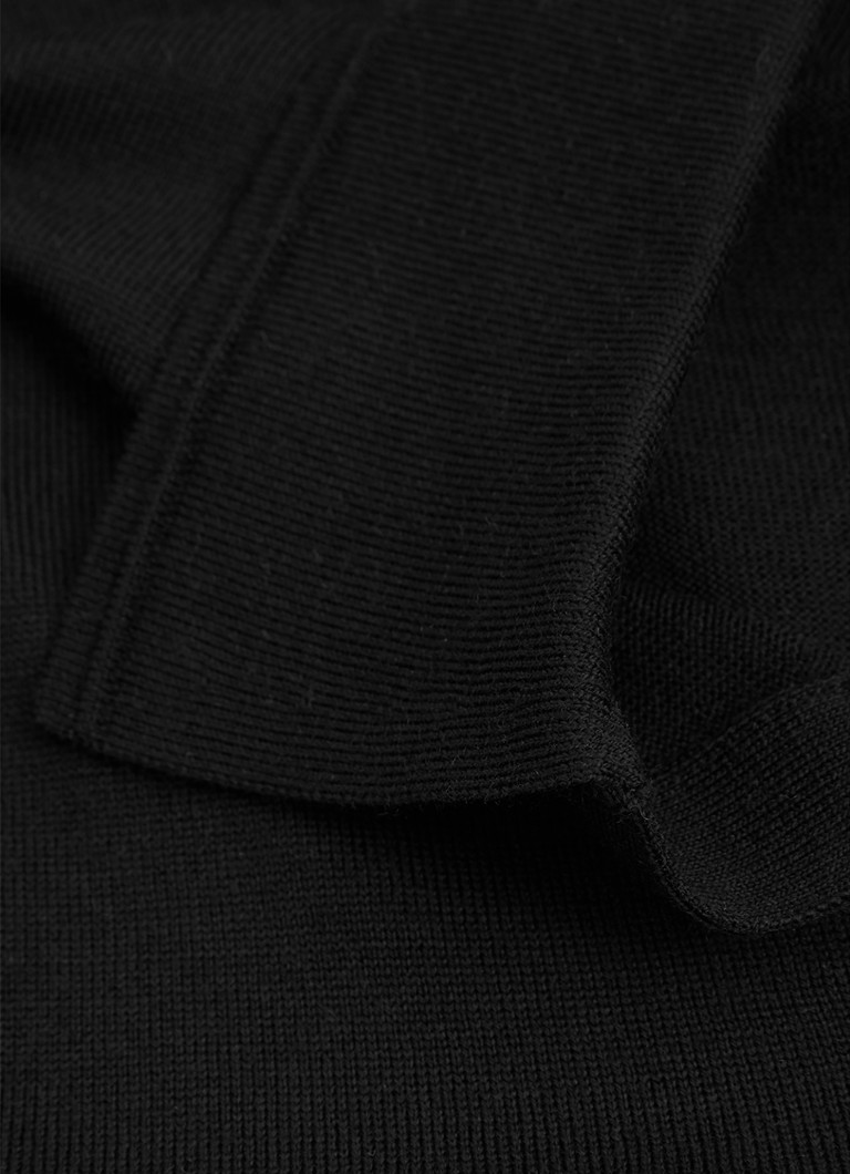 Reiss Milburn fino pletena polo majica od mješavine merino vune
