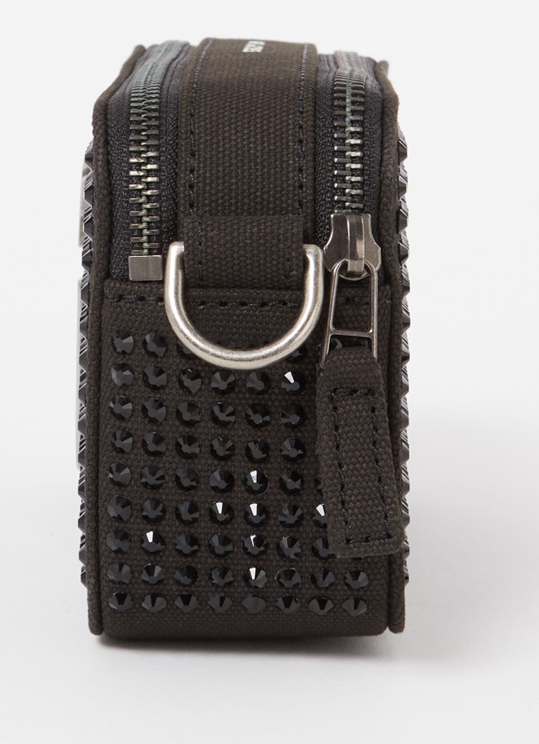 Marc Jacobs The Snapshot -kankainen olkalaukku strassikivillä
