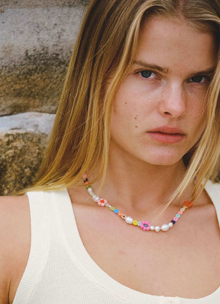 ANNI LU Mexi Flower necklace gold plated