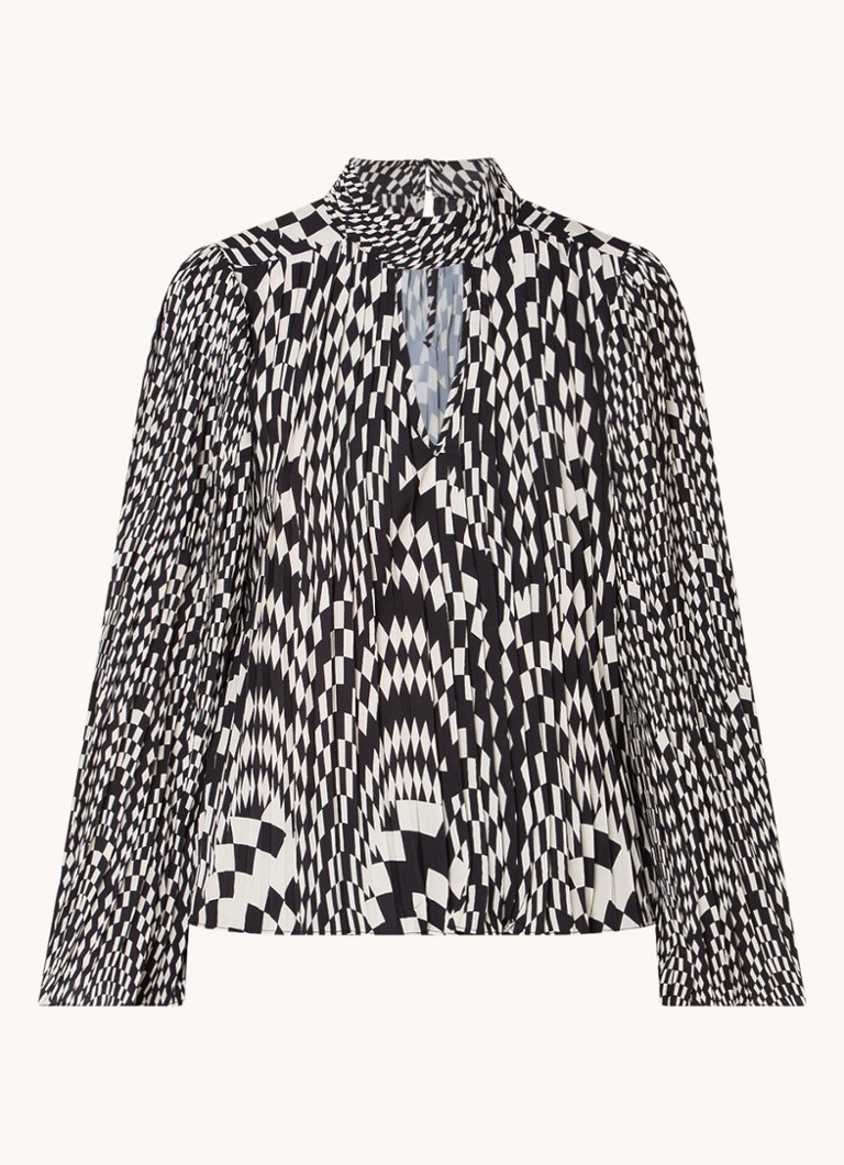 French Connection  Fern Arie tuniek met grafische print en trompetmouw