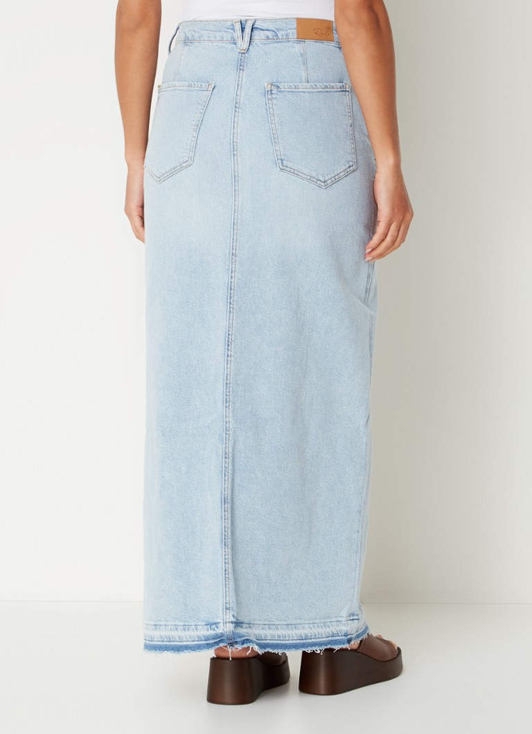 Fustă lungă din denim Rails Manhattan cu crăpătură